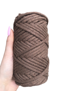 WAS Sznurek bawełniany z rdzeniem brązowy 50m 5mm WAS