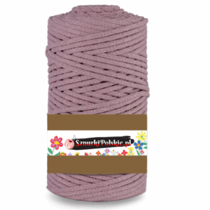 WAS Sznurek bawełniany z rdzeniem 100m 3mm BRUDNY RÓŻ WAS