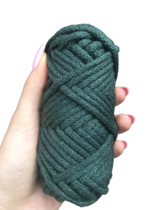 WAS Sznurek bawełniany z rdzeniem butelkowa zieleń 20m 5mm WAS