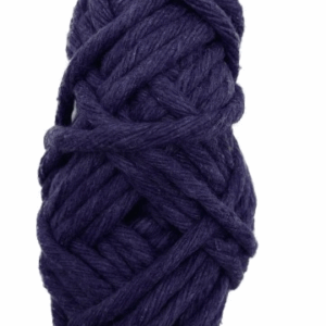 Sznurek bawełniany skręcany LAWENDOWY 10m 5mm