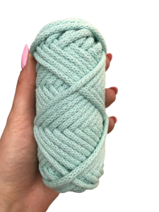 WAS Sznurek bawełniany z rdzeniem seledynowy/miętowy 20m 5mm WAS