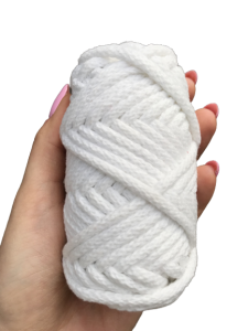 WAS Sznurek bawełniany z rdzeniem biały 20m 5mm WAS