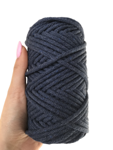 WAS Sznurek bawełniany z rdzeniem jeans 50m 5mm WAS