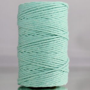 Sznurek bawełniany skręcany MIĘTOWY 60m 2mm
