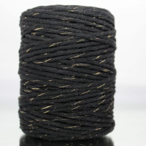ZŁOTA NITKA Sznurek bawełniany 100m 3mm czarny