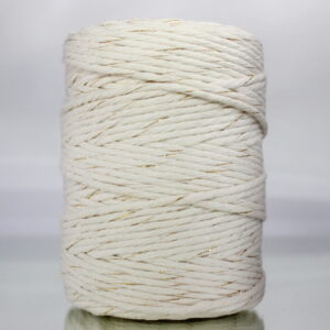 ZŁOTA NITKA sznurek bawełniany100m 3mm naturalny