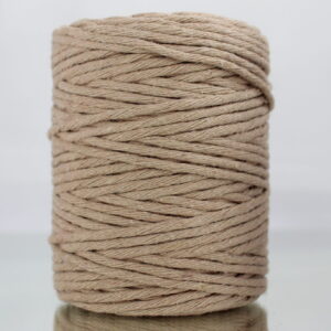 Sznurek bawełniany skręcany BEŻOWY 100m 3mm