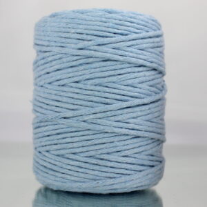 Sznurek bawełniany skręcany BŁĘKITNY 100m 3mm