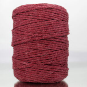 Sznurek bawełniany skręcany BORDOWY 100m 3mm