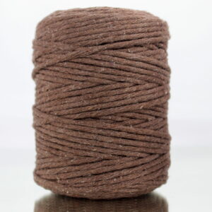 Sznurek bawełniany skręcany BRĄZOWY 100m 3mm