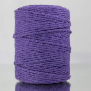 Sznurek bawełniany skręcany LAWENDOWY 100m 3mm