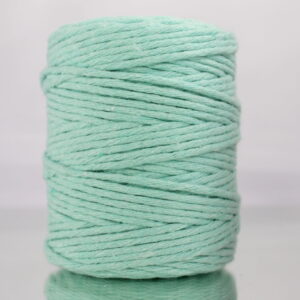 Sznurek bawełniany skręcany MIĘTOWY 100m 3mm