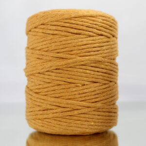 Sznurek bawełniany skręcany MUSZTARDOWY 100m 3mm