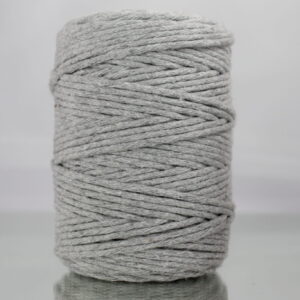 Sznurek bawełniany skręcany SZARY 100m 3mm