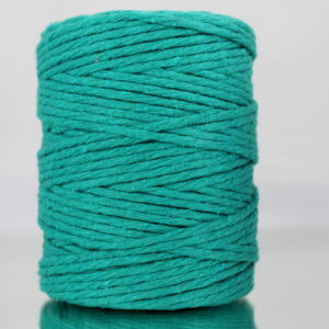Sznurek bawełniany skręcany SZMARAGDOWY 100m 3mm