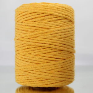 Sznurek bawełniany skręcany ŻÓŁTY 100m 3mm