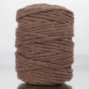 Sznurek bawełniany skręcany BRĄZOWY 50m 5mm