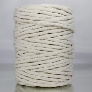 Sznurek bawełniany skręcany NATURALNY 50m 5mm