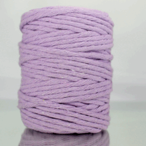 Sznurek bawełniany skręcany FIOLETOWY 50m 5mm