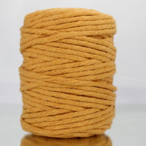 Sznurek bawełniany skręcany MUSZTARDOWY 50m 5mm