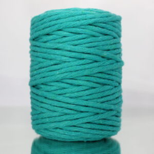 Sznurek bawełniany skręcany SZMARAGDOWY 50m 5mm