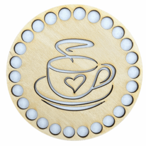 Drewniana podkładka pod kubek kawa herabta baza 1szt ze sklejki
