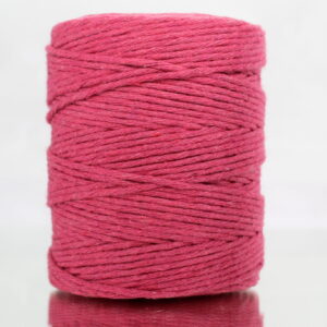 Sznurek bawełniany skręcany 150m 2mm MALINOWY