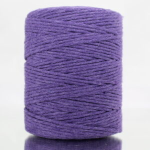 Sznurek bawełniany skręcany 150m 2mm LAWENDOWY