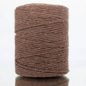 Sznurek bawełniany skręcany 150m 2mm BRĄZOWY