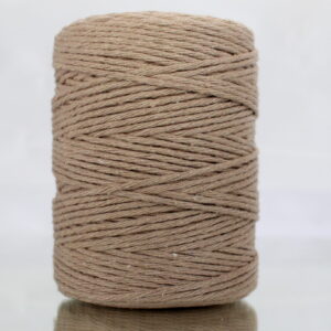 Sznurek bawełniany skręcany 150m 2mm BEŻOWY