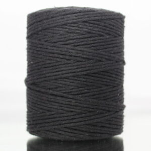 Sznurek bawełniany skręcany 150m 2mm CZARNY