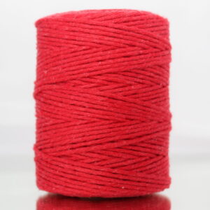 Sznurek bawełniany skręcany 150m 2mm CZERWONY