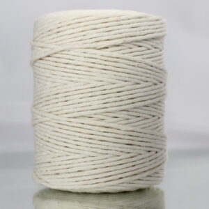 Sznurek bawełniany skręcany 150m 2mm NATURALNY