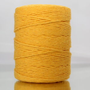Sznurek bawełniany skręcany 150m 2mm ŻÓŁTY