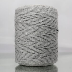 Sznurek bawełniany skręcany 150m 2mm SZARY