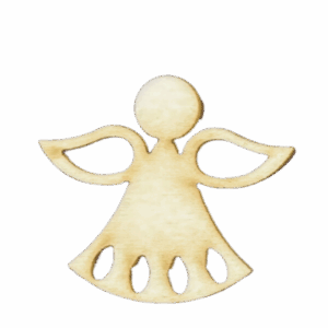 Scrapki drewniane anioł aniołek aniołki 3szt