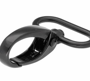 Karabińczyk metalowy 20 mm krab czarny mat