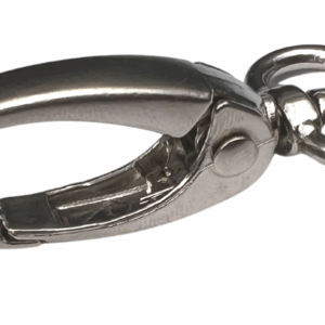 Karabińczyk metalowy 15 mm krab nikiel mat