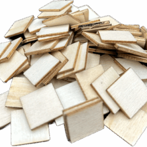 Kostki drewniane naturalne bezbarwne