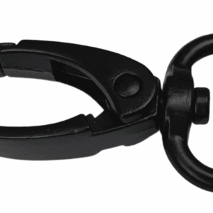 Karabińczyk metalowy 16 mm krab czarny mat