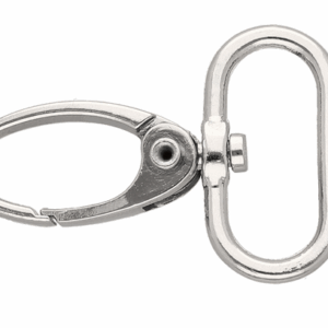 Karabińczyk metalowy 25/46l mm krab nikiel 2szt