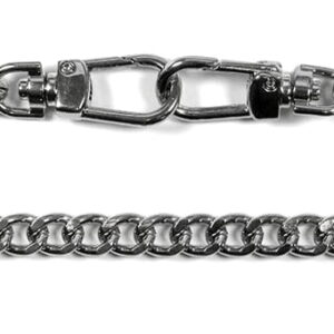 Łańcuszek do torebki z karabinczykiem długość 120 cm nikiel