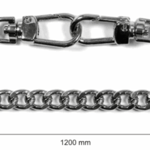 Łańcuszek do torebki z karabinczykiem długość 120 cm nikiel