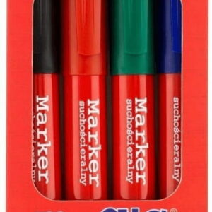 Marker suchościeralny różne kolory MAGIC 4 szt