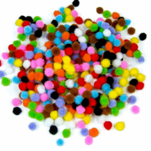 Pompony poliestrowe MIX KOLORÓW 380 sztuk 0