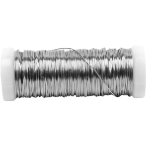 DRUT Florystyczny 30 m srebrny lakierowany