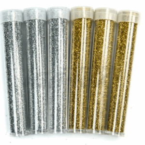 BROKAT SYPKI MIX zestaw 6szt SREBRNY / ZŁOTY