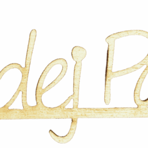 Drewniany napis Młodej Parze scrapki wesele 1szt