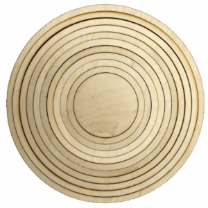 Zestaw obręczy drewnianych 10szt