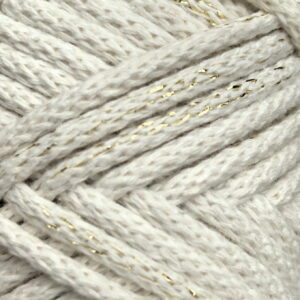 WAS Sznurek bawełniany z rdzeniem ZŁOTA NITKA kość słoniowa 50m 5mm WAS